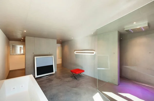 现代的房子，室内，浴室 — 图库照片