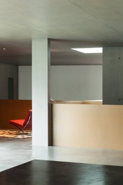  iç house, beton duvar