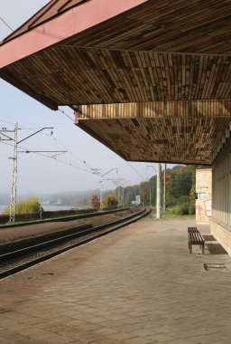 Riga'nın terk edilmiş tren istasyonu