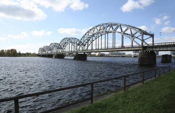 Beautiful bridge in Riga Litvia — Stock Photo, Image