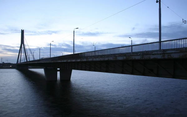 Gyönyörű riga litvia-híd — Stock Fotó