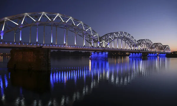 Hermoso puente en Riga Litvia —  Fotos de Stock