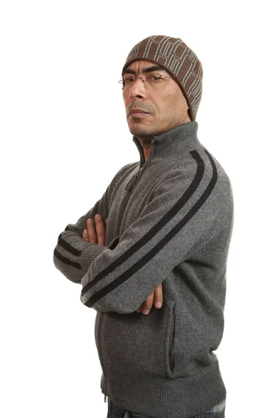 Casual outfit mannens porträtt — Stockfoto