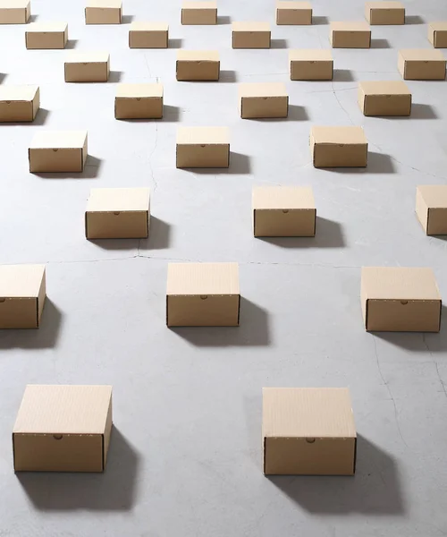 Kutuları geometri ambalaj — Stok fotoğraf