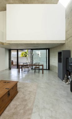 Modern çimento evde