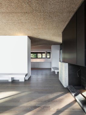 Ev, boş oda ile parke zemin