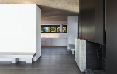 Ev, boş oda ile parke zemin