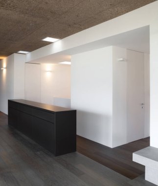 Ev, boş oda ile parke zemin