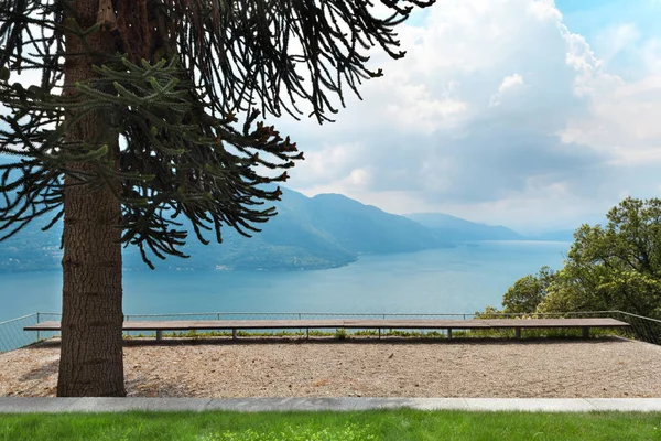 Paesaggio, lago alpino — Foto Stock