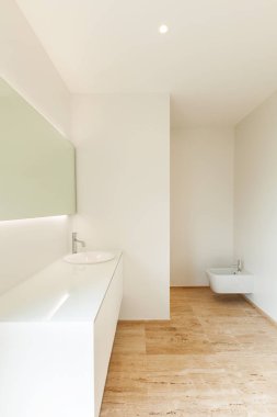 güzel modern banyo, lavabo görünümü