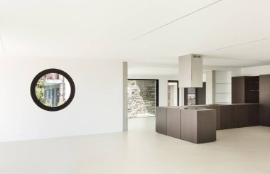 Yeni mimari, modern bir mutfak