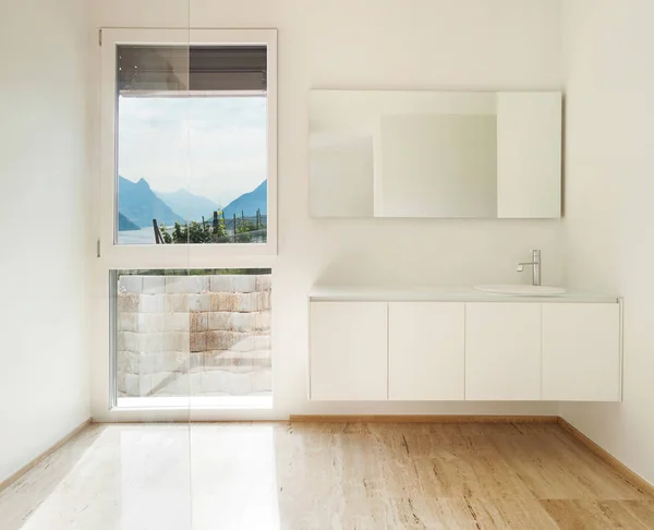 Baño Moderno Agradable Suelo Mármol — Foto de Stock