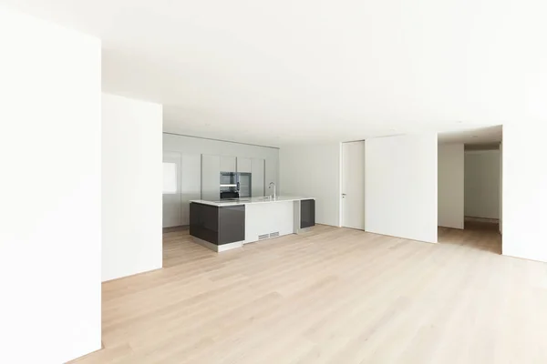 Hermoso apartamento vacío, cocina moderna —  Fotos de Stock