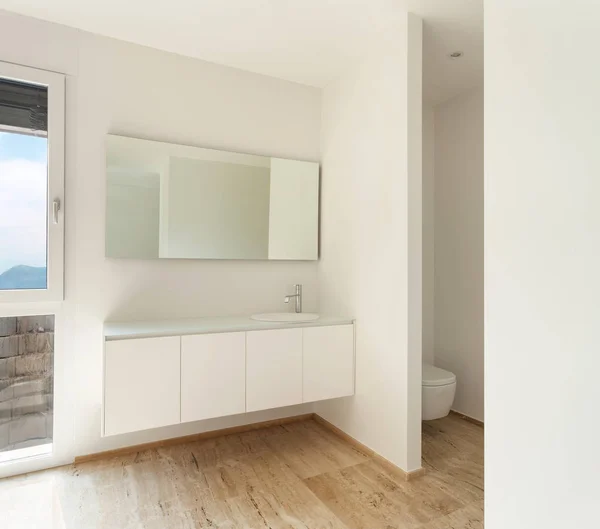 Mooie Moderne Badkamer Marmeren Vloer — Stockfoto