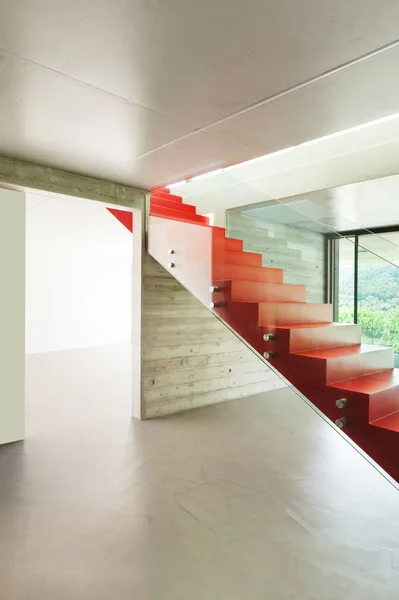 Czerwony schody — Zdjęcie stockowe
