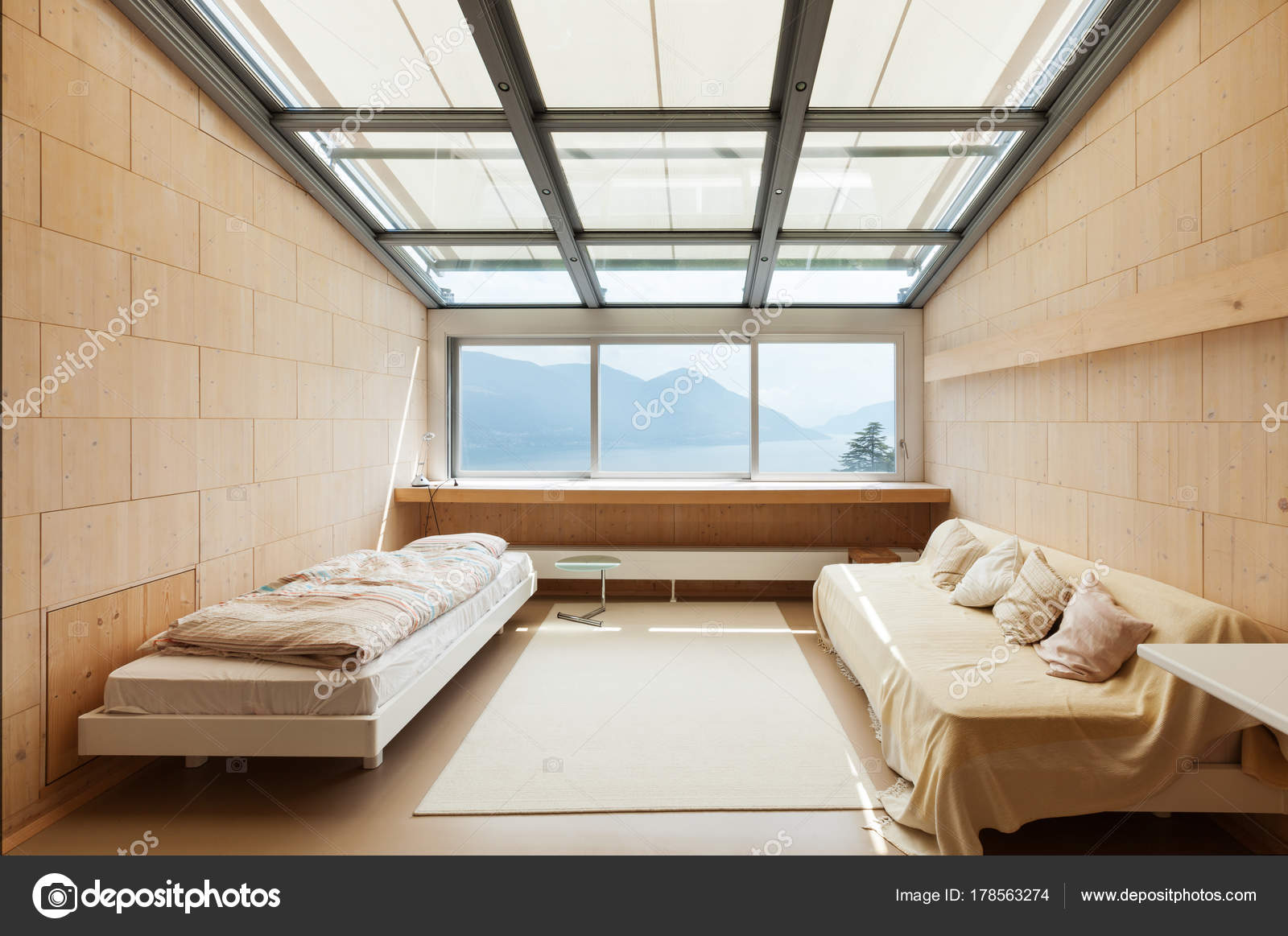 moderne architectuur, interieur, slaapkamer — Stockfoto © Zveiger ... moderne architectuur, interieur, slaapkamer — Stockfoto © Zveiger ...