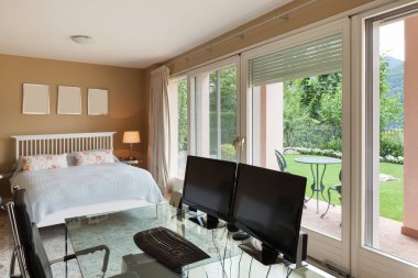 İç, konforlu yatak odası