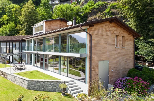 Casa Montanha Arquitetura Moderna Livre — Fotografia de Stock