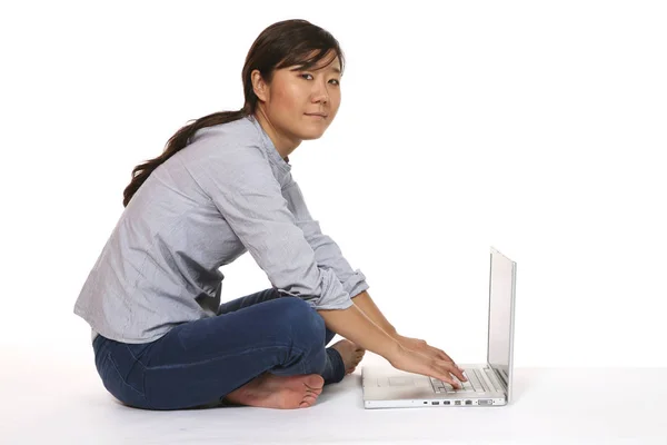 Asian girl photo studio portrait — Stock Photo, Image