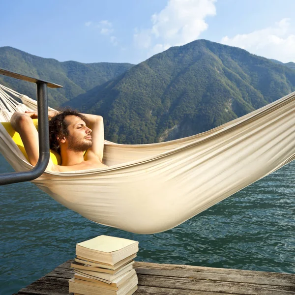 Portrait of a young man in outdoor — Stock Photo, Image