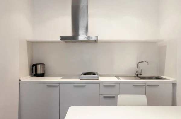 Interior, white kitchen — Stock Photo, Image