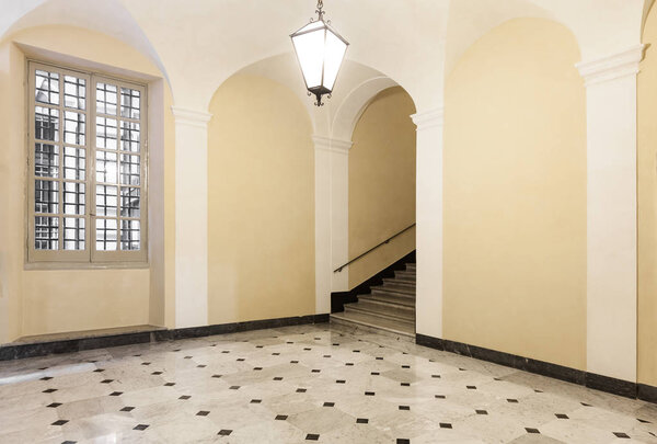 Entrance hall in historic building