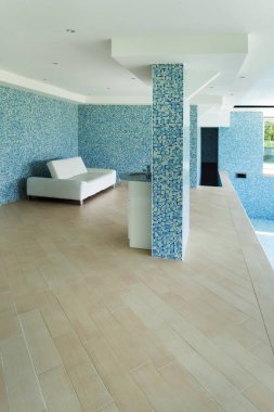 Beyaz deri kanepe Havuzu