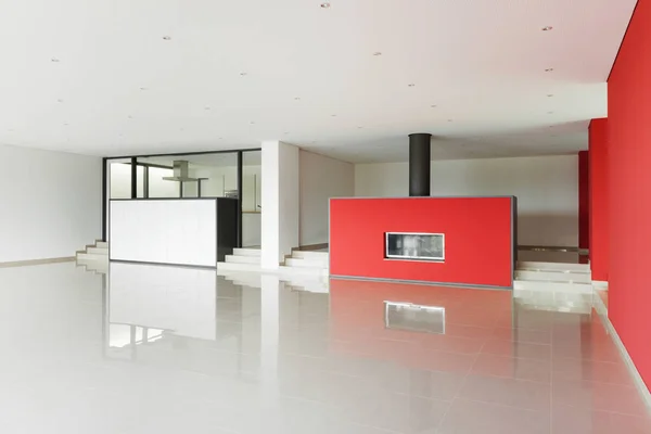 Velká moderní obývací pokoj — Stock fotografie