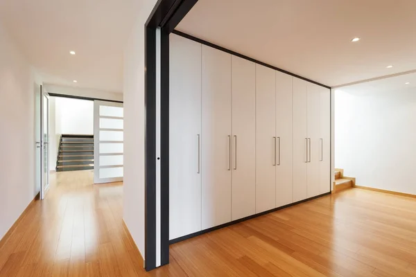 Interior, corridor with wardrobes — Stock Photo, Image