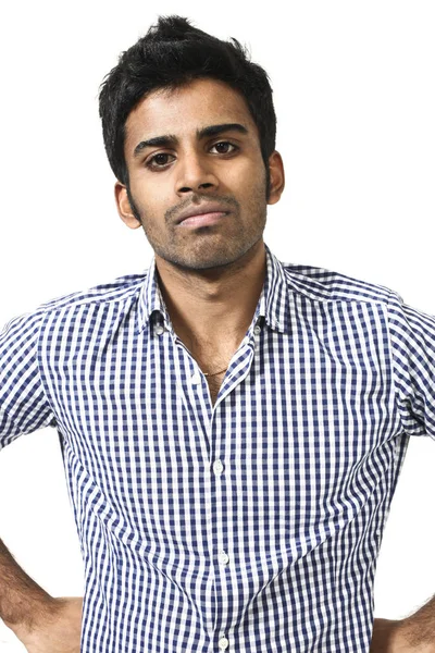 Young man photo studio portrait — Stock Photo, Image