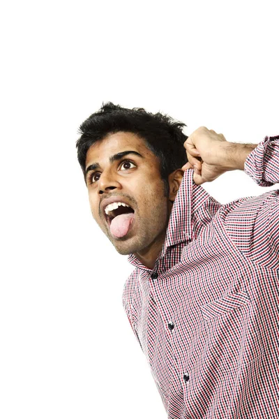 Young man photo studio portrait — Stock Photo, Image