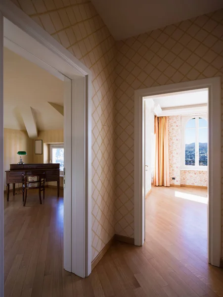 Corridor and rooms with upholstery — Stock Photo, Image