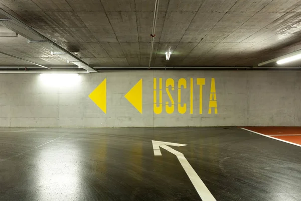 New Underground Parking Exit — Stock Photo, Image