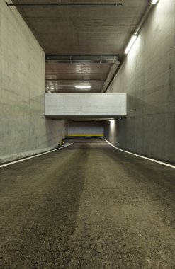 yeni yeraltı Otopark, tünel 