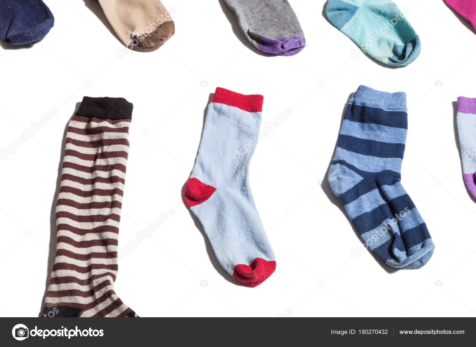 Old Socks Isolated White Background Stock Photo by ©Zveiger 180270432