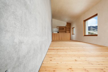 mimari, modern tasarım, dağ ev, Oda 