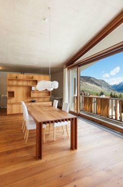 iç dağ evi, güzel yemek odası 