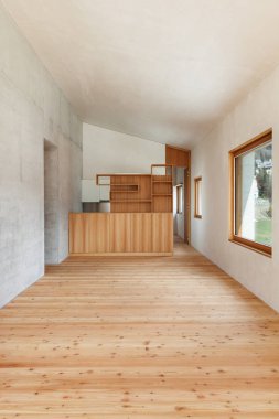 mimari, modern tasarım, dağ ev, Oda 