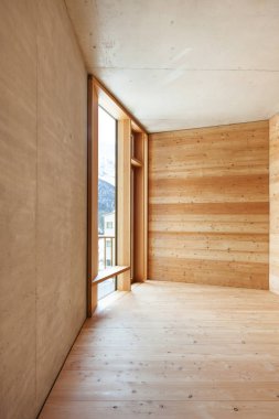 mimari, modern tasarım, dağ ev, Oda 