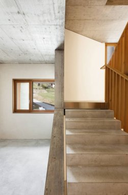 Mimari modern tasarımı, iç ev, merdiven 