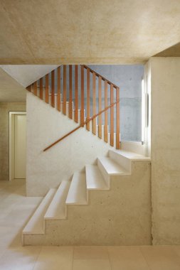 Mimari modern tasarımı, iç ev, merdiven 