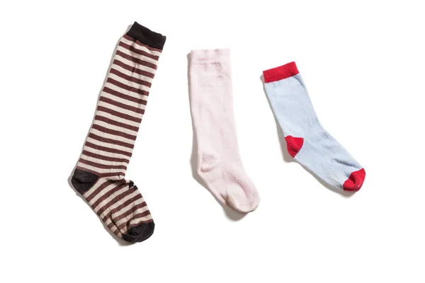 Old Socks Isolated White Background — Stock Photo, Image