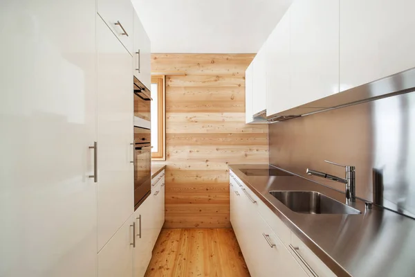 Architektura Moderní Design Horský Dům Kuchyně — Stock fotografie