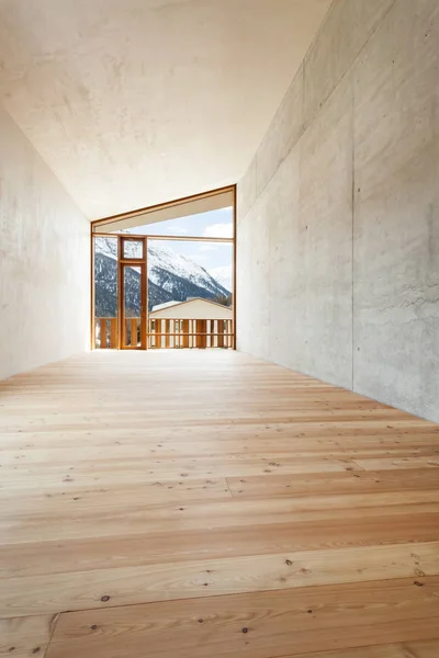 建築のモダンなデザイン 山の家の部屋 — ストック写真