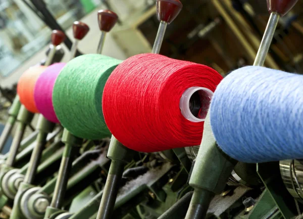 Fabryka przemysłu włókienniczego — Zdjęcie stockowe
