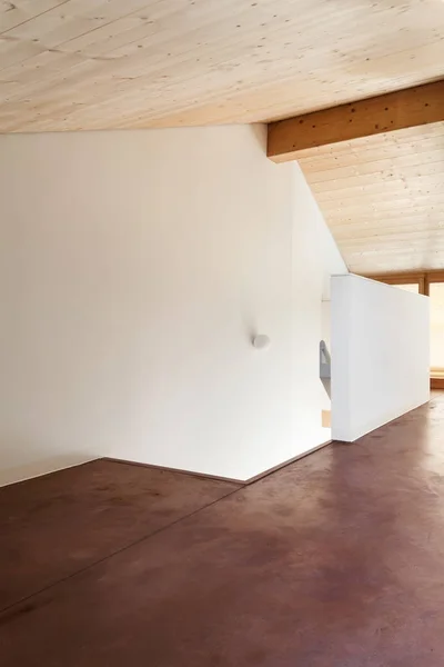 Comfortabele Lege Loft Interieur Met Uitzicht Het — Stockfoto