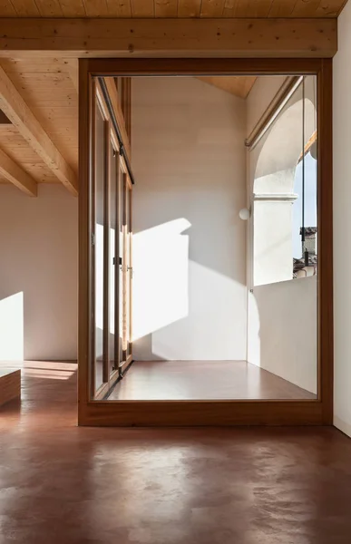 Comfortable Empty Loft View Porch — Stock Photo, Image