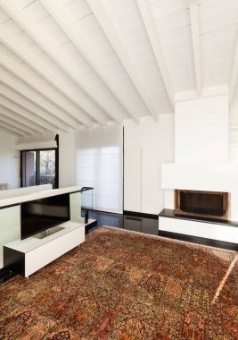 loft iç, rahat, modern mobilya, oturma odası