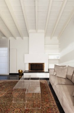 loft iç, rahat, modern mobilya, oturma odası