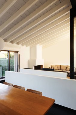 loft iç, rahat, modern mobilya, yemek masası